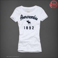 dames abercrombie fitch korte tees 1892 wit Betaalbare j1jv9439